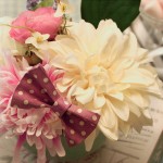 aranjament floral in cana vintage